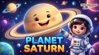 Kids English Poem | The Planet Saturn 🪐 | Learn Planets with Fun & Music