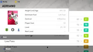 ADRIANO : Gameplay and Review | BEAST!! ( PES 2020 Mobile)