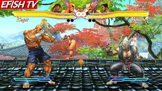 Sagat & Ryu vs Heihachi & Kazuya (Hardest AI) - Street Fighter X Tekken