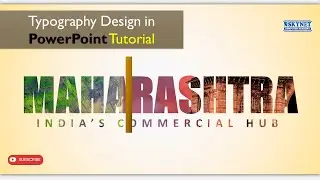 Maharashtra Typography Design in PowerPoint | Creative Text Effect | Graphic Design Hindi #ppt
