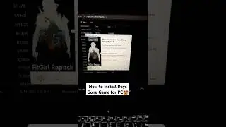 How to install Days Gone game for PC 🤩 | fitgirl repack | #gaming #shorts #zombiesurvival