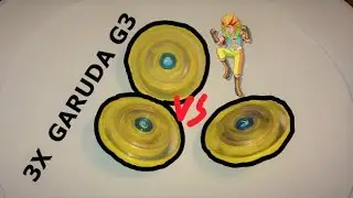 Garuda G3 vs Garuda G3 vs Garuda G3 : Beyblade Burst Evolution