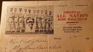 1923 All Nations Negro League HOF Jose Mendez John Donaldson JL Wilkinson