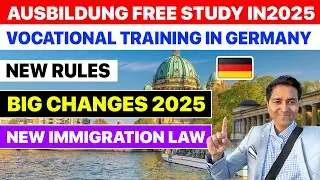 Ausbildung New Rules in Germany 2025 ! FREE Vocational Training in Germany| Latest Big Update| Apply