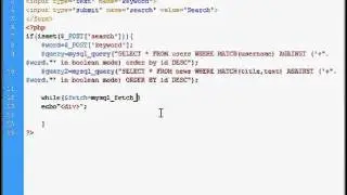 Site / MySQL search tutorial - php