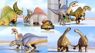 SECRET SPECIES PACK ALL DINOSAURS MAX INTRO AND SOCIAL ANIMATION IN JURASSIC WORLD EVOLUTION 2