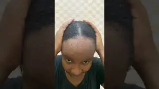 Slick Down on Natural Hair Fail. #shorts #hairstyle #naturalhair #hair