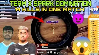 🚀 team xspark 14 kills domination 😱 tx chicken dinner