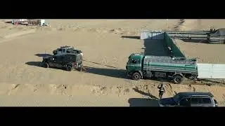 Valkyrie offroading rescue request: Heavy rescue, water tanker stuck in a muddy puddle