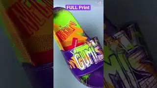 Full print slippers | Custom graffiti slides |  Source factory #shorts