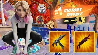 5 Eliminations! Blitz as Spider-Gwen using Twin Mag SMG & Heisted Accelerant Shotgun!