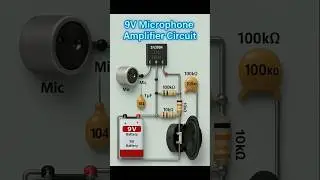 9V Microphone Amplifier Circuit | Easy DIY Audio Project with 2N3904 Transistor