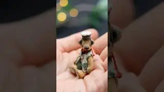 Cute miniature Teddy bear with clothes 4.7 &bull; Mini Tiny &bull; Artist &bull; Collectible toys &bull; Bears #2inch
