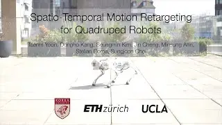 [T-RO] Spatio-Temporal Motion Retargeting for Quadruped Robots