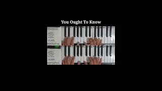 You Oughta Know (Alanis Moriseette) piano cover song