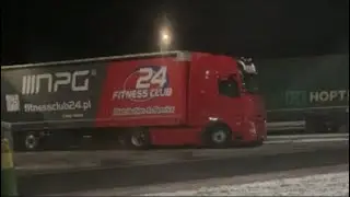 Truck parking in Germany.
