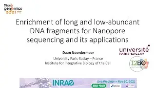 Microgenomics 2021 webinar: Enrichment of long & low-abundant DNA fragments for Nanopore sequencing