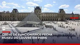 Louvre fecha ap&oacute;s funcion&aacute;rios entrarem em greve por invas&atilde;o de turistas | #SBTNoticias