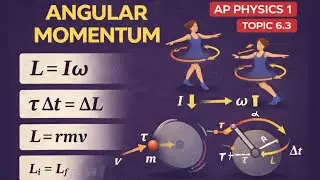 Angular Momentum Explained (AP Physics 1: Topic 6.3) | Impulse, Conservation & Hard Problems