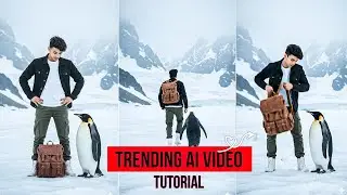 Instagram Trending Penguins Walking Ai Videos Editing | Penguin Snow Walking Ai Reels   
