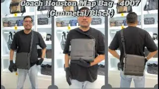 MG Review: Coach Houston Map Bag - 4007 (Gunmetal/Black)