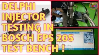 Delphi Injector Testing in Bosch Eps 205 Test Bench !