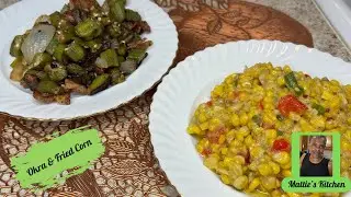 Classic Southern Side Dishes: Skillet Okra with Bacon and Country-Style Fried Corn with Peppers