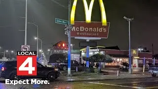 Teen shot by Detroit police after fleeing traffic stop, producing gun in McDonalds drive-thru