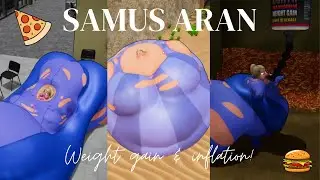 The Snackrooms: Samus Aran weight gain & inflation!