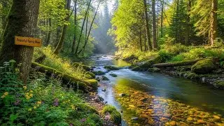 Serene Flowing River 🌿 Gentle Natural Ambience for Sleep, Focus, and Relaxation #1825
