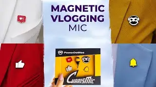 Magnetic Lapel Microphone with customized badges - CharisMic