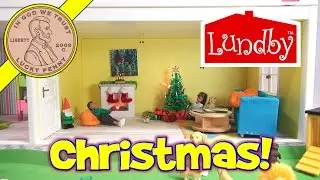 Lundby Sm&aring;land Christmas Swedish Doll House 3rd Floor Extension Christmas Tree & Presents 1/18 Scale