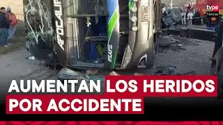 Accidente en La Oroya: aumentan a 46 los heridos por choque de bus y tren en la Carretera Central