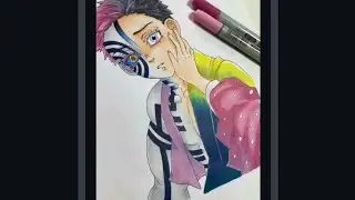 Pencil and soul beginner :-akaza anime character draw #art #artworld #artist #souravjoshi_arts #draw