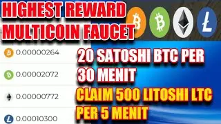 FAUCET MULTICOIN HIGH REWARD 2021|| BISA KLAIM 4 CRYPTO BERSAMAAN! WAJIB COBA BOSQ