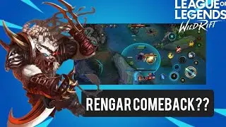 WildRift - Rengar Comeback?? ( Ultra Rapid Fire )