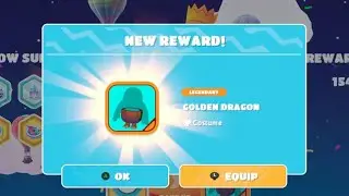 Fall Guys: Unlocking Crown Rank 51 (GOLDEN DRAGON lower)