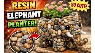 Wait Until You See How I Used These Rocks In Resin (DIY Planter)