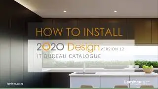 Installing 2020 Design v12 IT Bureau Catalogue