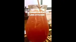 Holi Special Watermelon Kaffir Lime Pitcher!WatermelonPitcher!#shorts #cocktail #watermelondrink