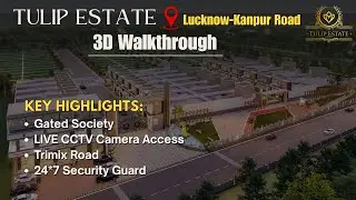 Tulip Estate Lucknow | 3D Walkthrough of Luxury Villas & Commercial Gated Township #tulipestate