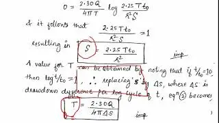GWH MODULE 3.4 WELL HYDRAULICS - COOPER JACOB & CHOW METHOD