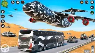 Drive army bus transport - pick and drop soldiers simulator - android gameplay