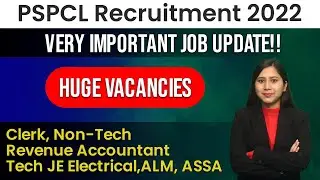 Very IMPORTANT JOB UPDATE | HUGE Vacancies | PSPCL Recruitment 2022