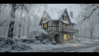 Misty Hearth Jazz ❄️ Cozy Winter Ambience (1 Hour)