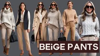 Beige Pants: 5 Incredibly Cozy Wardrobe Ideas for Cold Weather | Fashion Trends 2024 - 2025