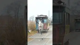 Horse-drawn Tram in 1921 - Restored Footage