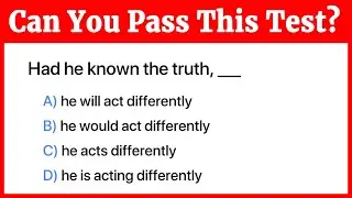 Only 1 Can Pass This HARD English Grammar Test | Advanced MCQs with Answers