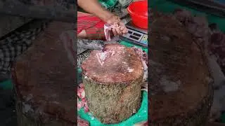 Standard size goat meat 🍖 cutting. #shorts #goatmeat #meatcuttingstyle #muttoncutting #mutton #meat