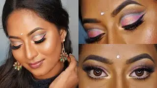 COLOURFUL NAVRATRI / DURGA POOJA MAKEUP LOOK | FESTIVE MAKEUP |